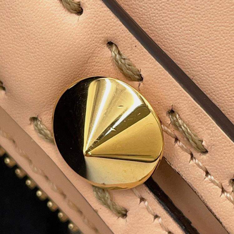 Pre Owned Fendi By The Way Jasmin Flower Leather Size Small