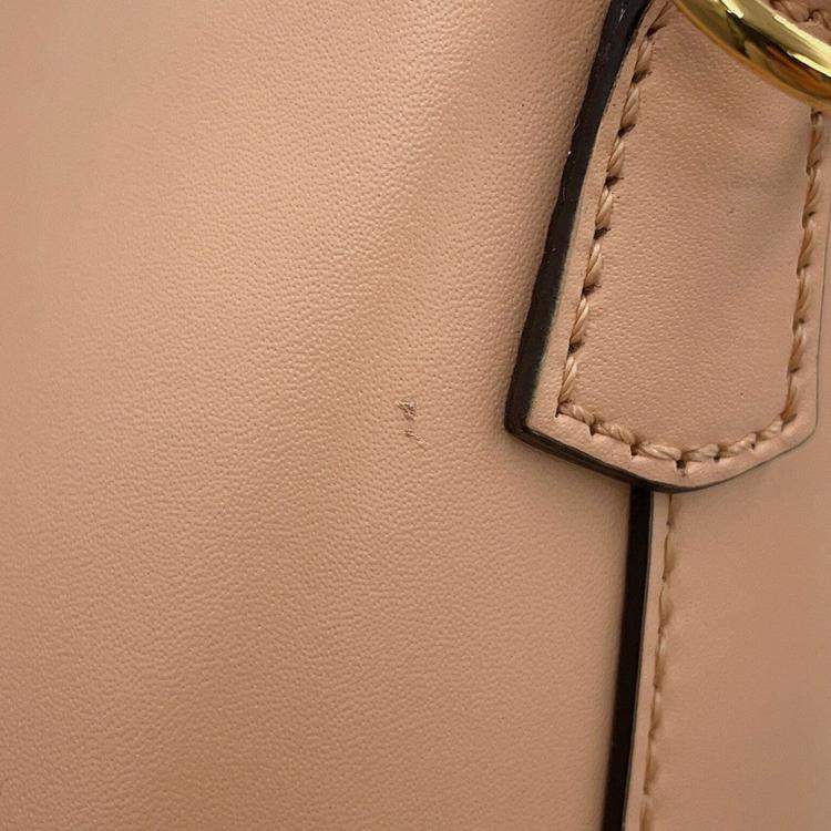 Pre Owned Fendi By The Way Jasmin Flower Leather Size Small