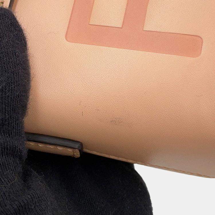 Pre Owned Fendi By The Way Jasmin Flower Leather Size Small