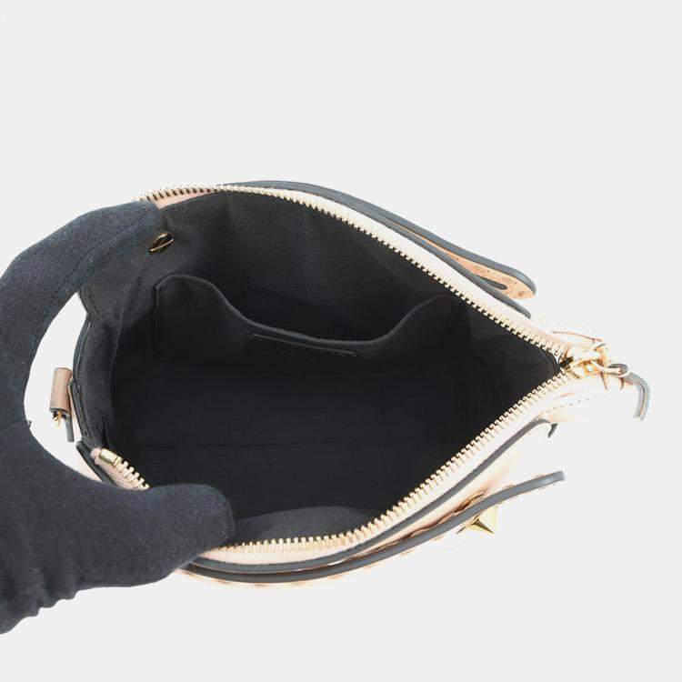 Pre Owned Fendi By The Way Jasmin Flower Leather Size Small