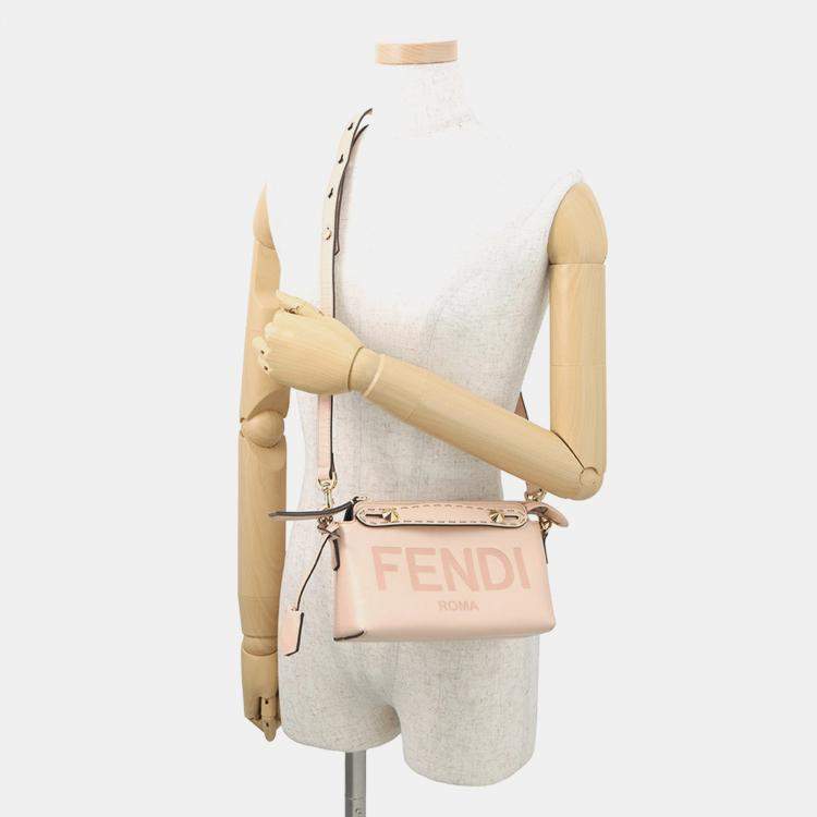 Pre Owned Fendi By The Way Jasmin Flower Leather Size Small