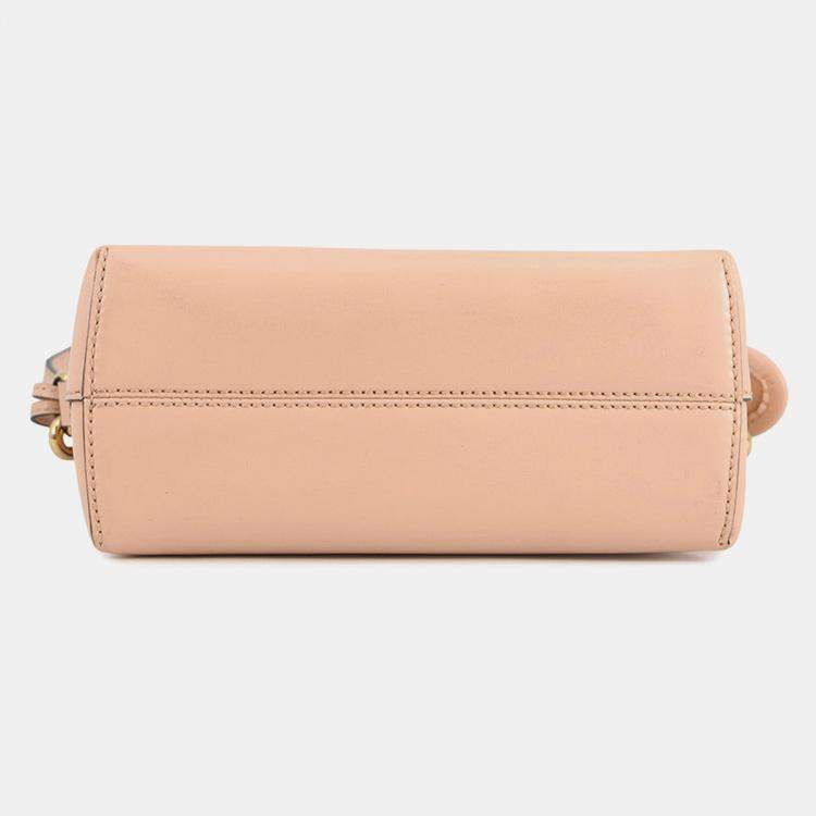 Pre Owned Fendi By The Way Jasmin Flower Leather Size Small