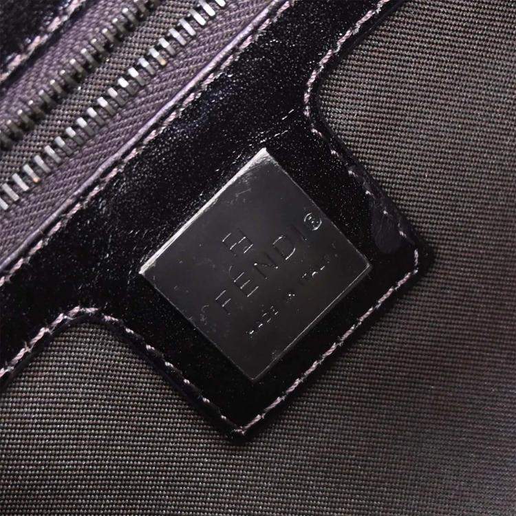 Pre Owned Fendi Brown Zucca Baguette Handbag