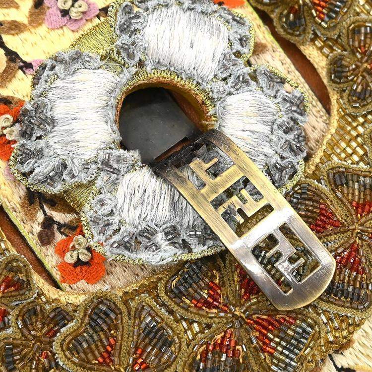 Pre Owned Fendi Brown Leather Shoulder Bag