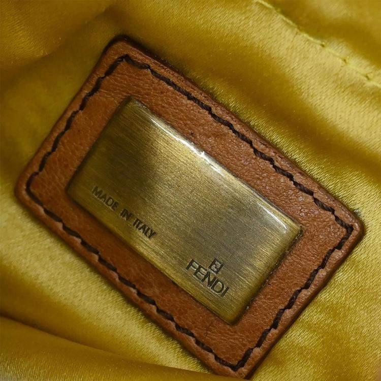 Pre Owned Fendi Brown Leather Shoulder Bag