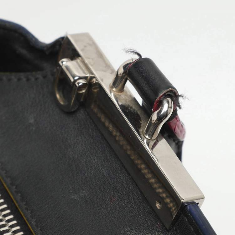 Pre Owned Fendi 3Jours Petite Black Leather Tote