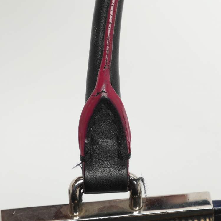 Pre Owned Fendi 3Jours Petite Black Leather Tote