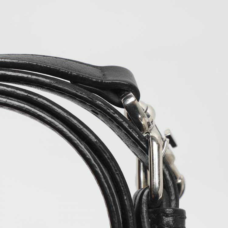 Pre Owned Fendi 3Jours Petite Black Leather Tote