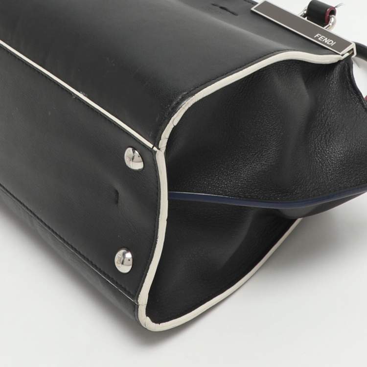 Pre Owned Fendi 3Jours Petite Black Leather Tote