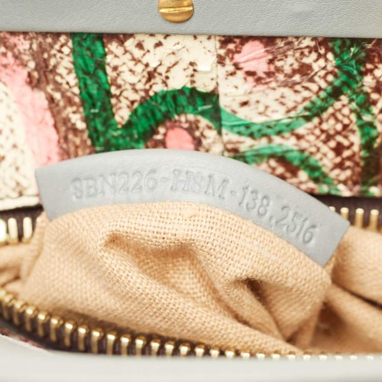 Pre Owned Fendi Peekaboo Medium Light Blue Leather Top Handle Bag