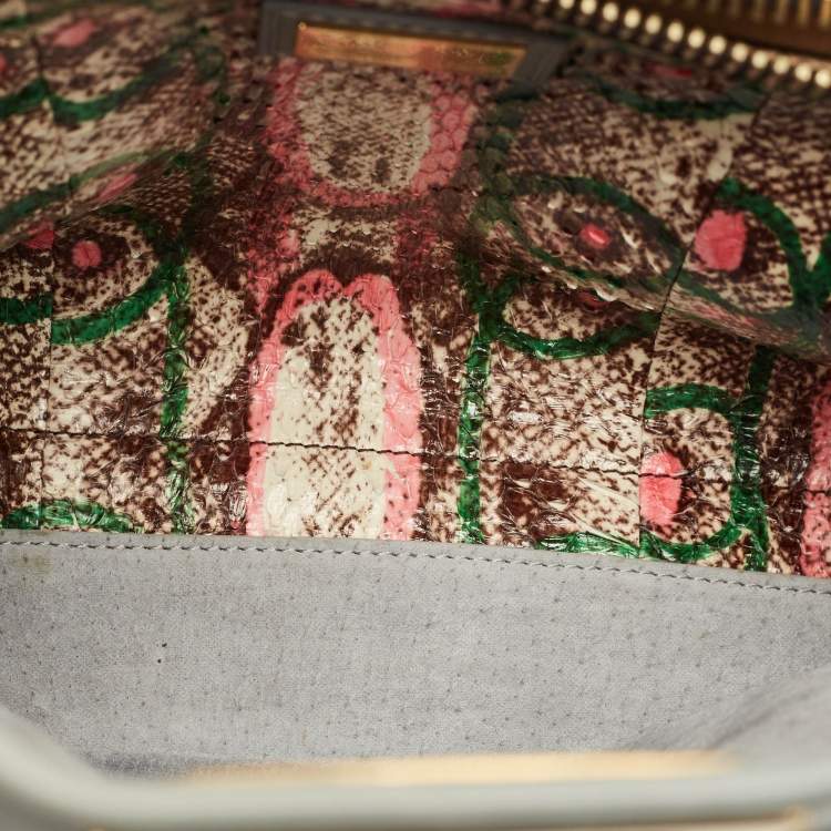 Pre Owned Fendi Peekaboo Medium Light Blue Leather Top Handle Bag