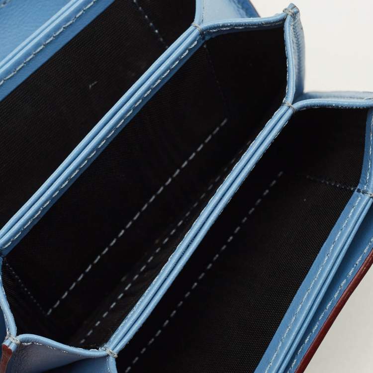 Pre Owned Fendi Multicolor Leather Single Stud Multiple Card Holder