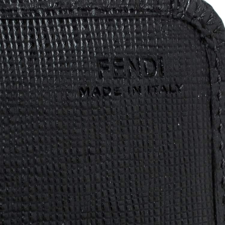Pre Owned Fendi Black Leather Crayons Continental Wallet