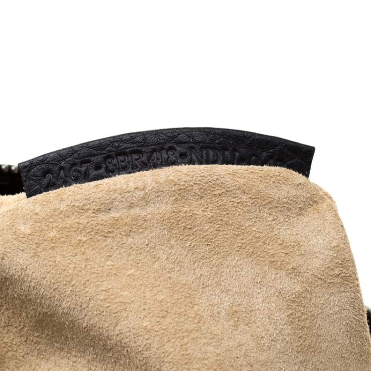 Pre Owned Fendi Black Leather Shoulder Bag