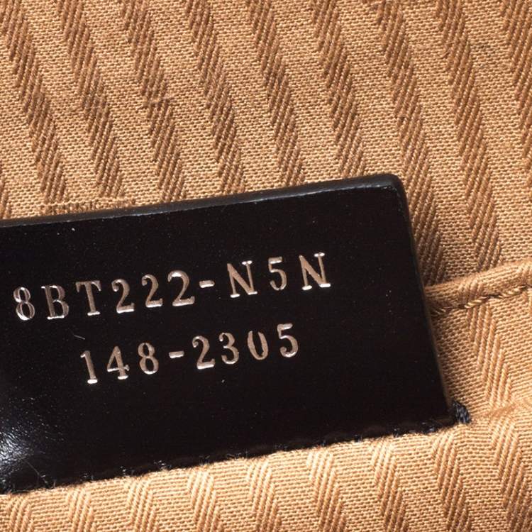 مملوكة مسبقًا Fendi Tricolor Textured Leather Small Demi Jour Top Handle Bag