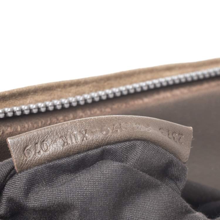 Pre Owned Fendi Brown Suede and Leather To You Clutch Bag