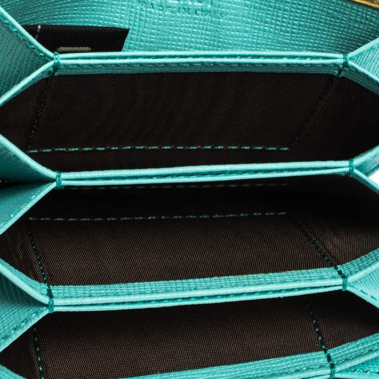 Pre Owned Fendi Multicolor Leather Elite Accordion Card Case