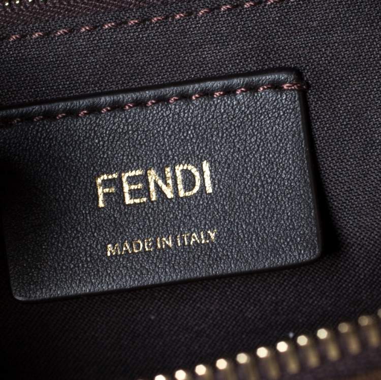 Pre Owned Fendi Brown Zucca Coated Canvas Spalmati Mania Belt Bag