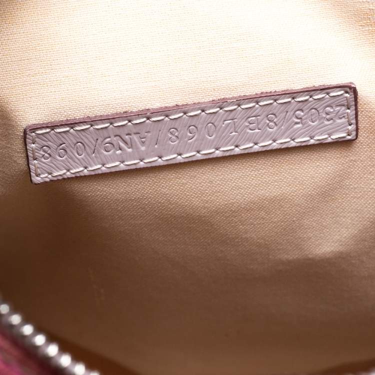 Pre Owned Fendi Pink Ombre Sequins and Fabric Small Forever Bauletto Boston Bag