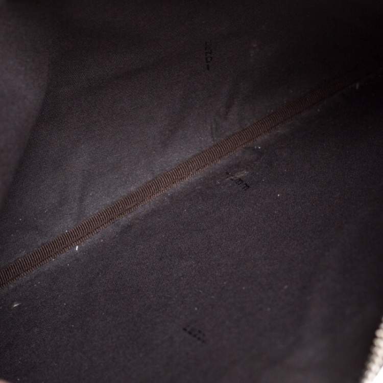 Pre Owned Fendi Tobacco Ombre Zucca Coated Canvas Clutch