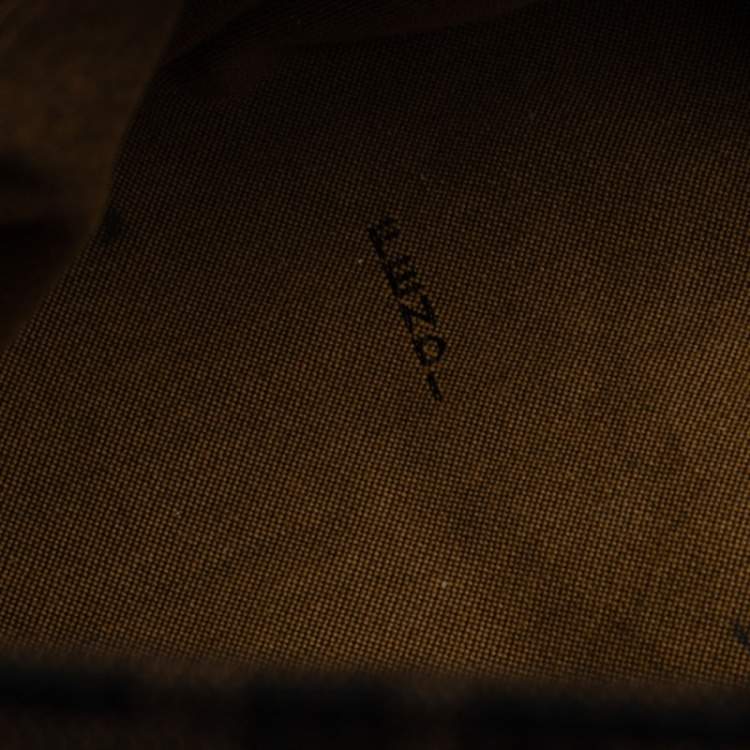 Pre Owned Fendi Tobacco Zucca Canvas and Leather Mini Chef Bag