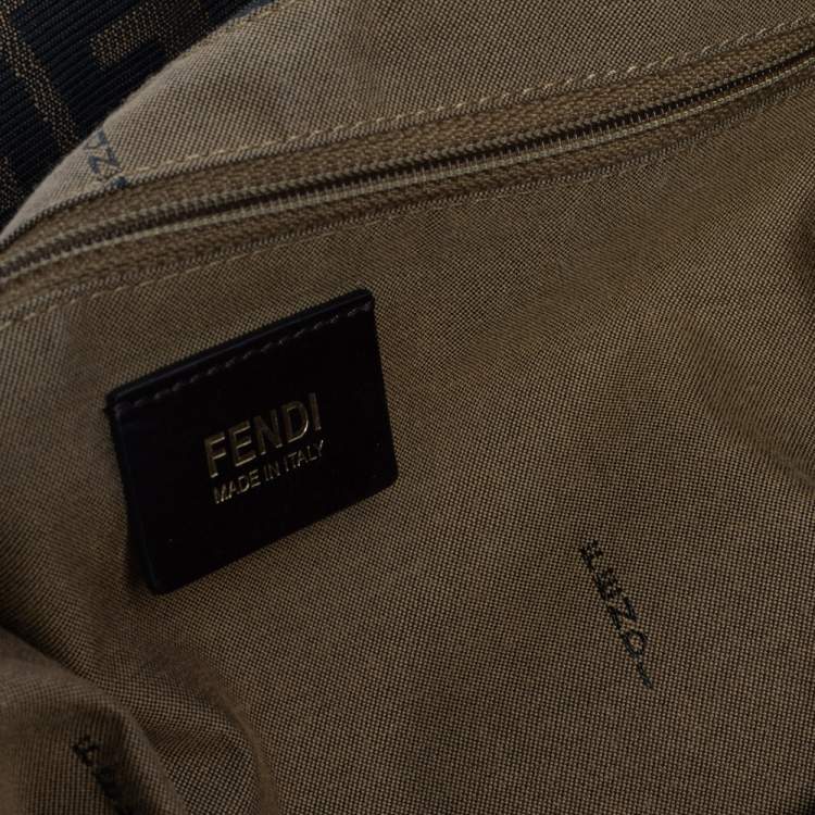 مملوكة مسبقًا Fendi Tobacco Zucca Canvas and Leather Big Mama Forever Shoulder Bag