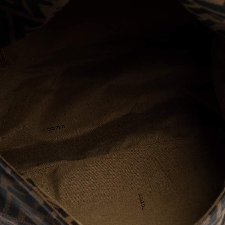 مملوكة مسبقًا Fendi Tobacco Zucca Canvas and Leather Big Mama Forever Shoulder Bag