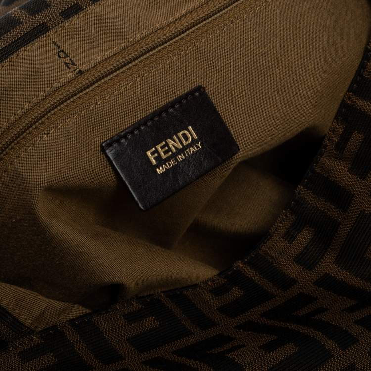 مملوكة مسبقًا Fendi Tobacco Zucca Canvas and Leather Big Mama Forever Shoulder Bag