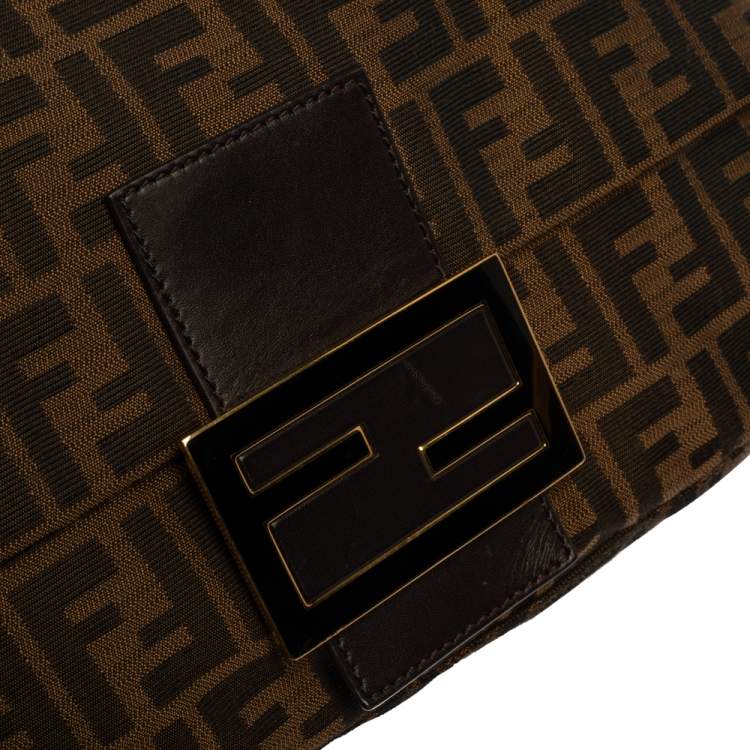 مملوكة مسبقًا Fendi Tobacco Zucca Canvas and Leather Big Mama Forever Shoulder Bag