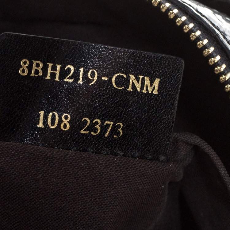 Pre Owned Fendi Black Zucchino Embossed Leather Shoulder Bag