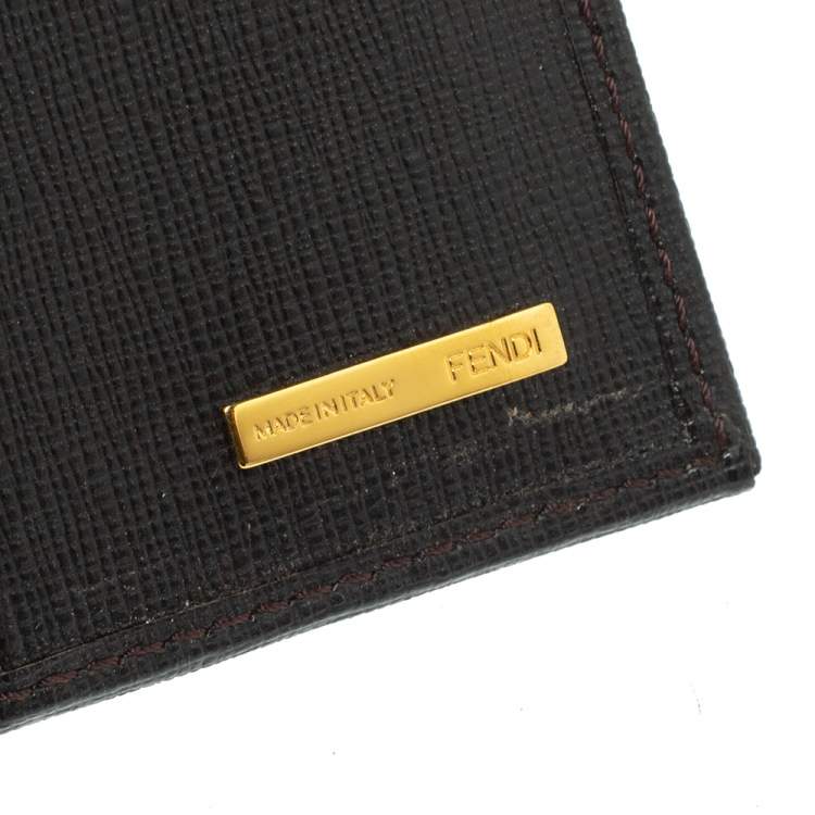 Pre Owned Fendi Tobacco Zucca Coated Canvas and Leather Continental Wallet