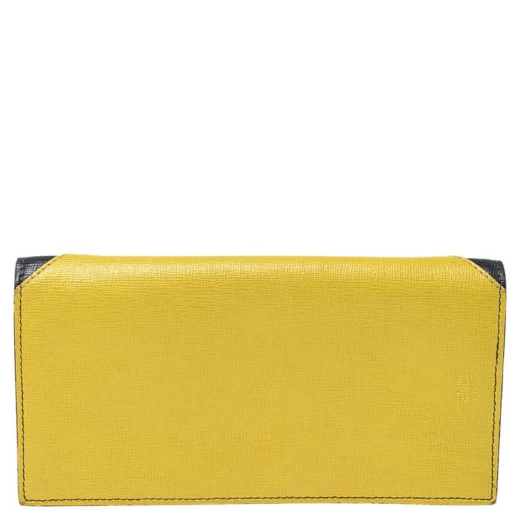 Pre Owned Fendi Multicolor Leather Monster Flap Continental Wallet