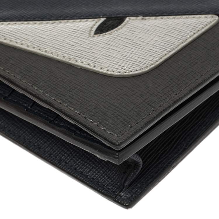 Pre Owned Fendi Multicolor Leather Monster Flap Continental Wallet