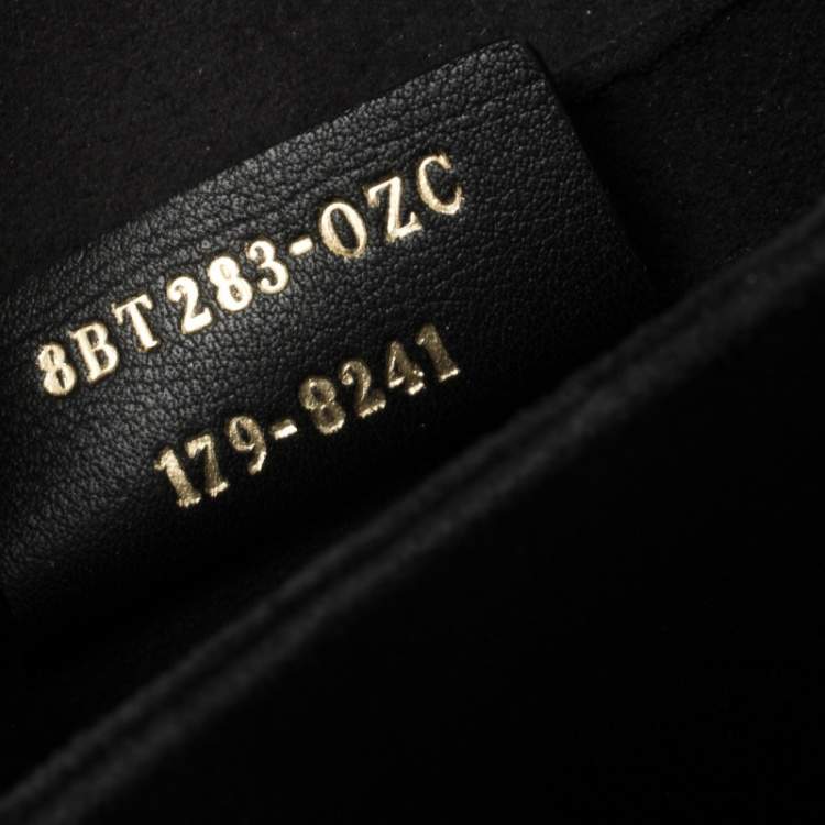 Pre Owned Fendi Black Scalloped Leather Medium Kan I Shoulder Bag