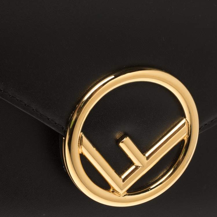 Pre Owned Fendi Black Leather Kan I Belt Bag