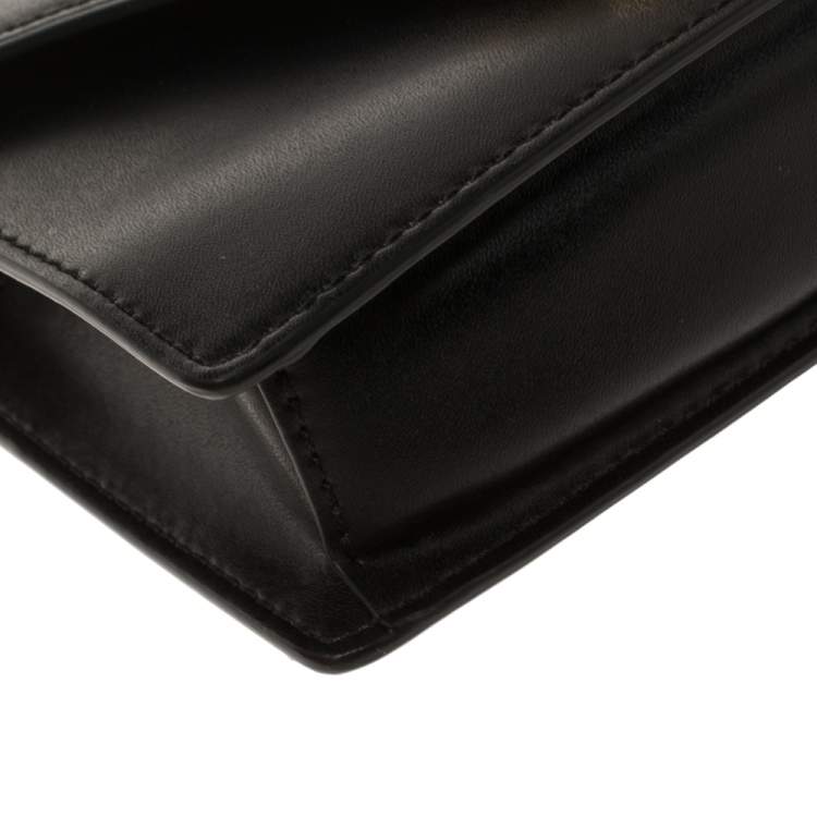 Pre Owned Fendi Black Leather Kan I Belt Bag