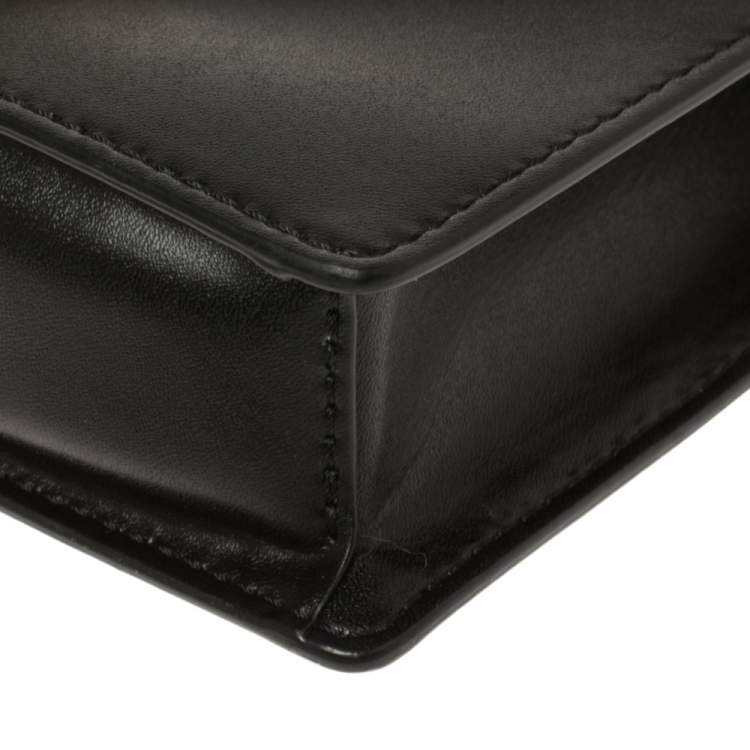 Pre Owned Fendi Black Leather Kan I Belt Bag