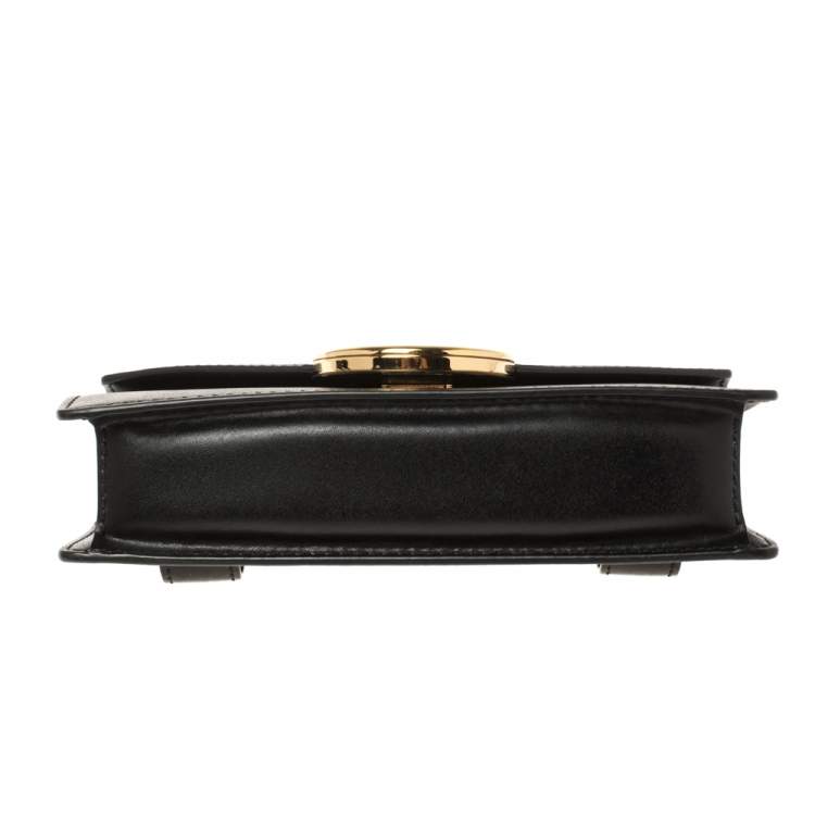 Pre Owned Fendi Black Leather Kan I Belt Bag