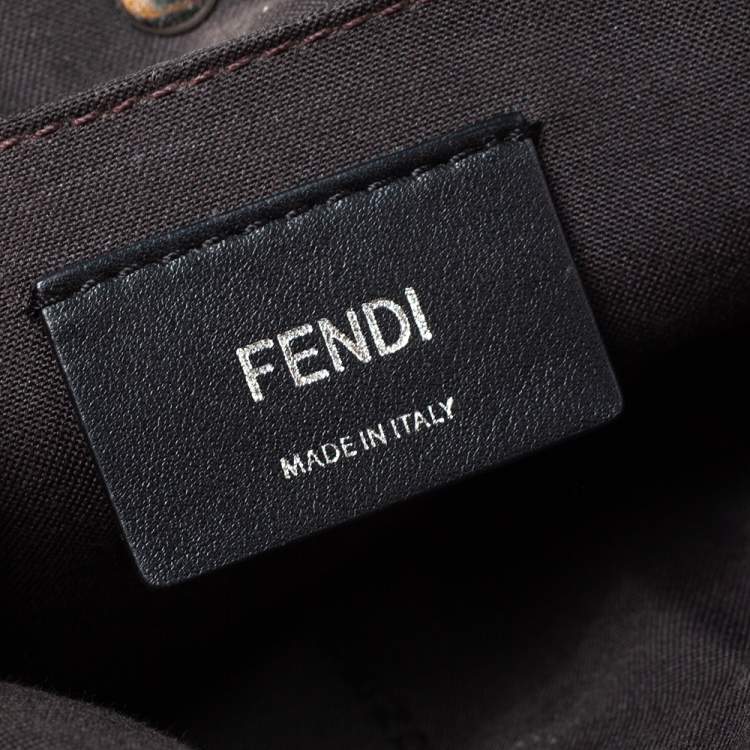 Pre Owned Fendi Leather Mini Mink Pom Pom Back To School Backpack