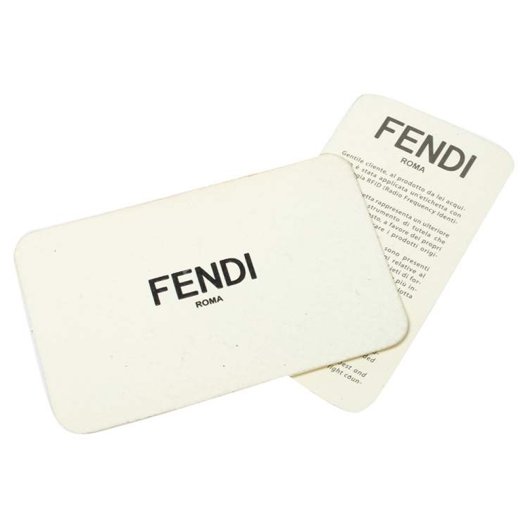 Pre Owned Fendi Burgundy Leather By The Way Wallet