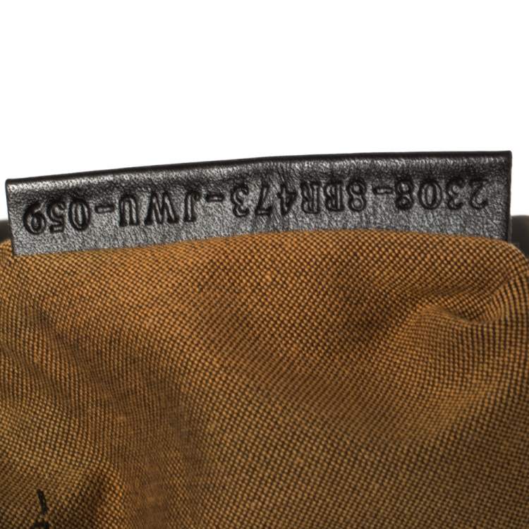 Pre Owned Fendi Tobacco Zucca Canvas and Leather Chef Chain Link Hobo