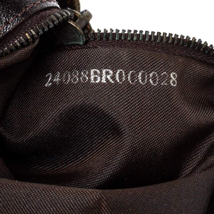 Pre Owned Fendi Tobacco Zucca Canvas and Leather Mama Baguette Bag