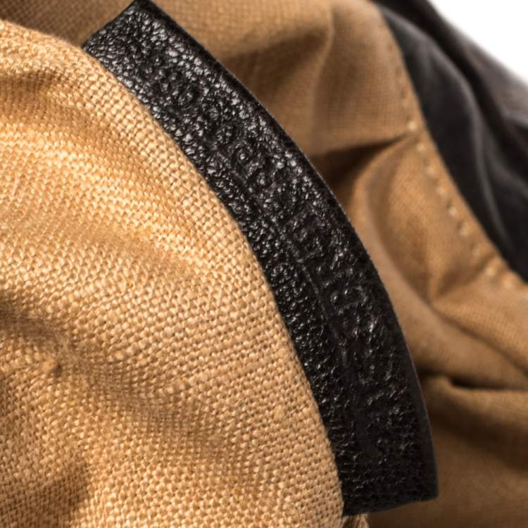 Pre Owned Fendi Tobacco Zucca Canvas and Leather Spy Bag