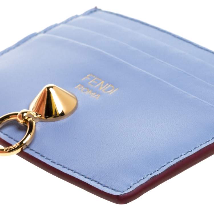 Pre Owned Fendi Multicolor Leather By The Way Card Holder