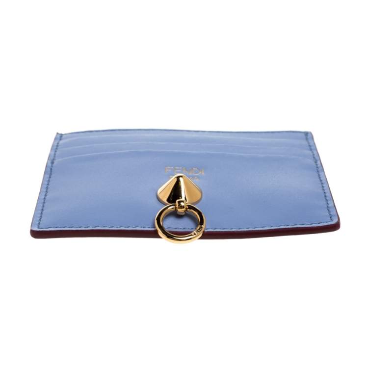 Pre Owned Fendi Multicolor Leather By The Way Card Holder