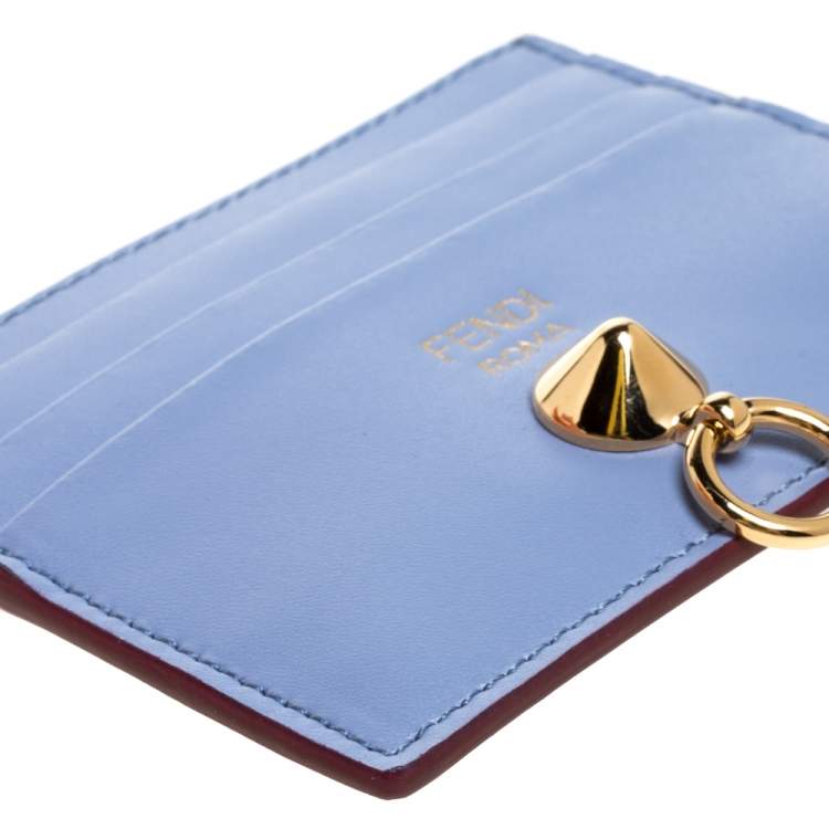 Pre Owned Fendi Multicolor Leather By The Way Card Holder