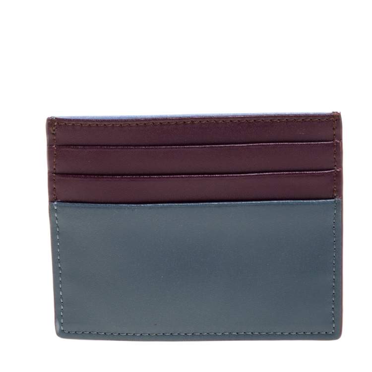 Pre Owned Fendi Multicolor Leather By The Way Card Holder