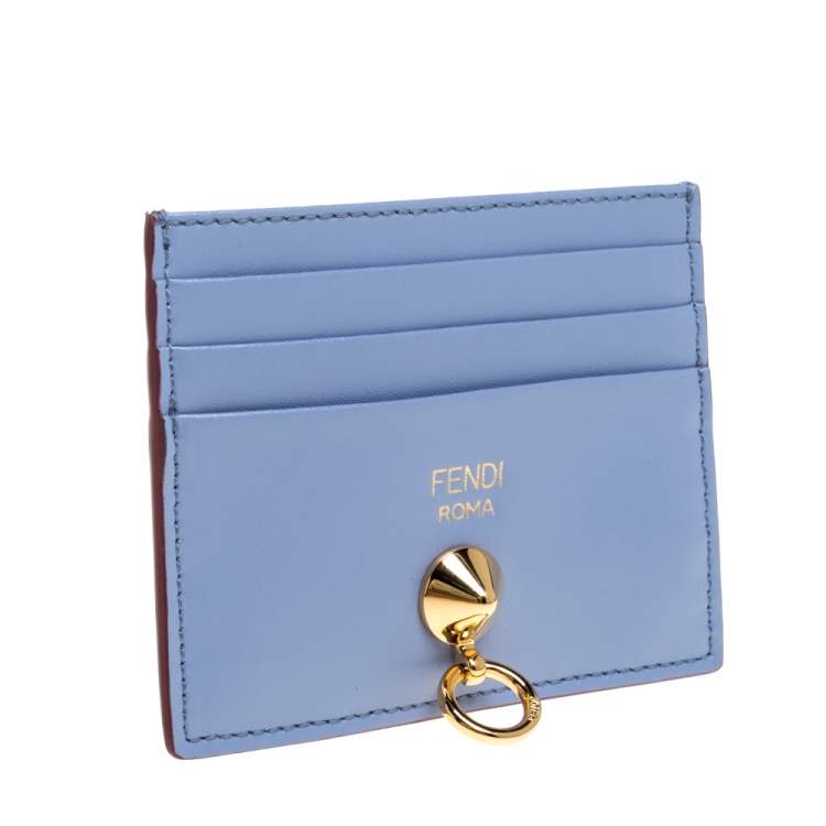 Pre Owned Fendi Multicolor Leather By The Way Card Holder