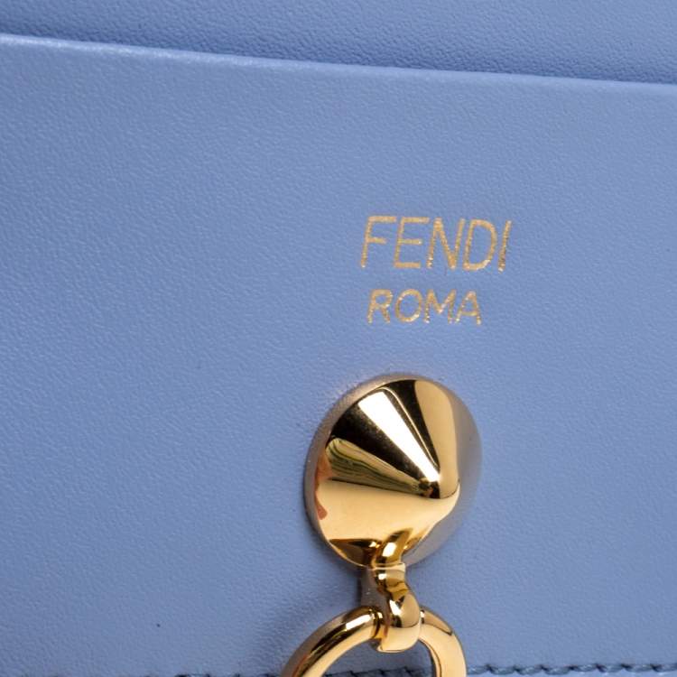 Pre Owned Fendi Multicolor Leather By The Way Card Holder