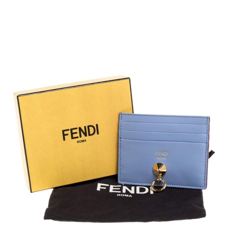 Pre Owned Fendi Multicolor Leather By The Way Card Holder